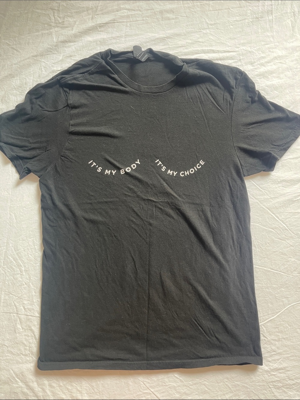 Black Graphic Tee - "It's My Body It's My Choice"